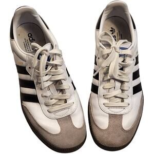 Adidas Samba OG Indoor Shoes White & black Sneakers Women's size 9